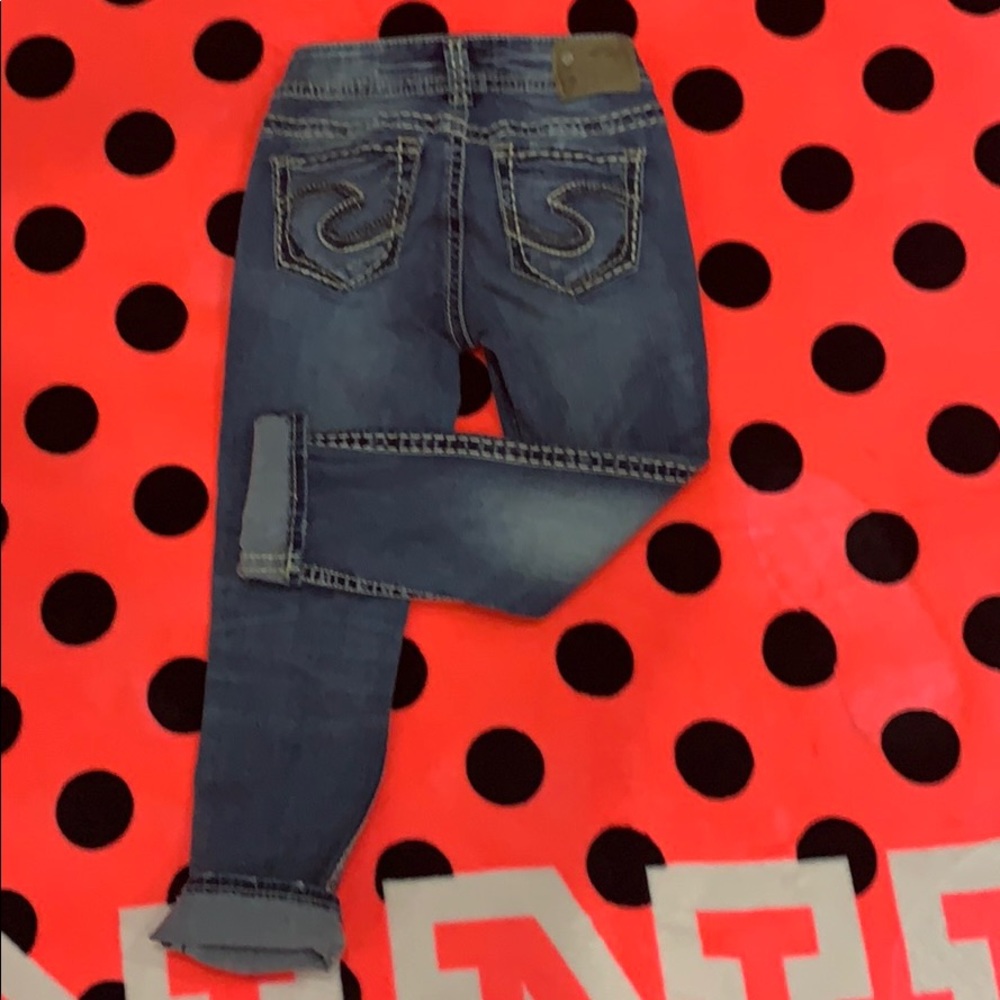 Silver Capri jeans